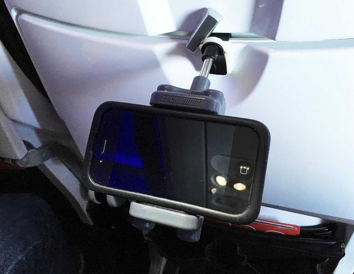 LockJaww In-Flight Device Holder for iPhone Android, and Small Tablets