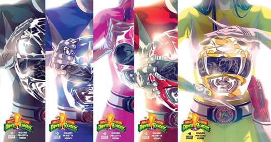 Mighty Morphin Power Rangers Issue 0 Set signed by Kyle Higgins First Print