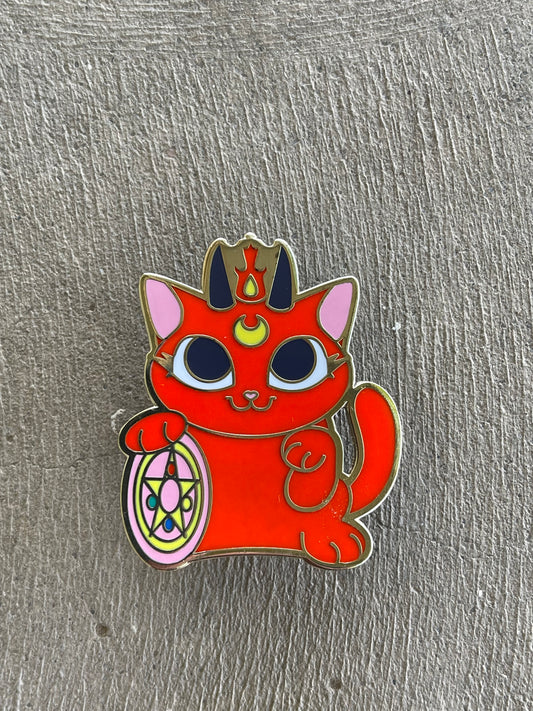 Devil Cat Enamel Pin