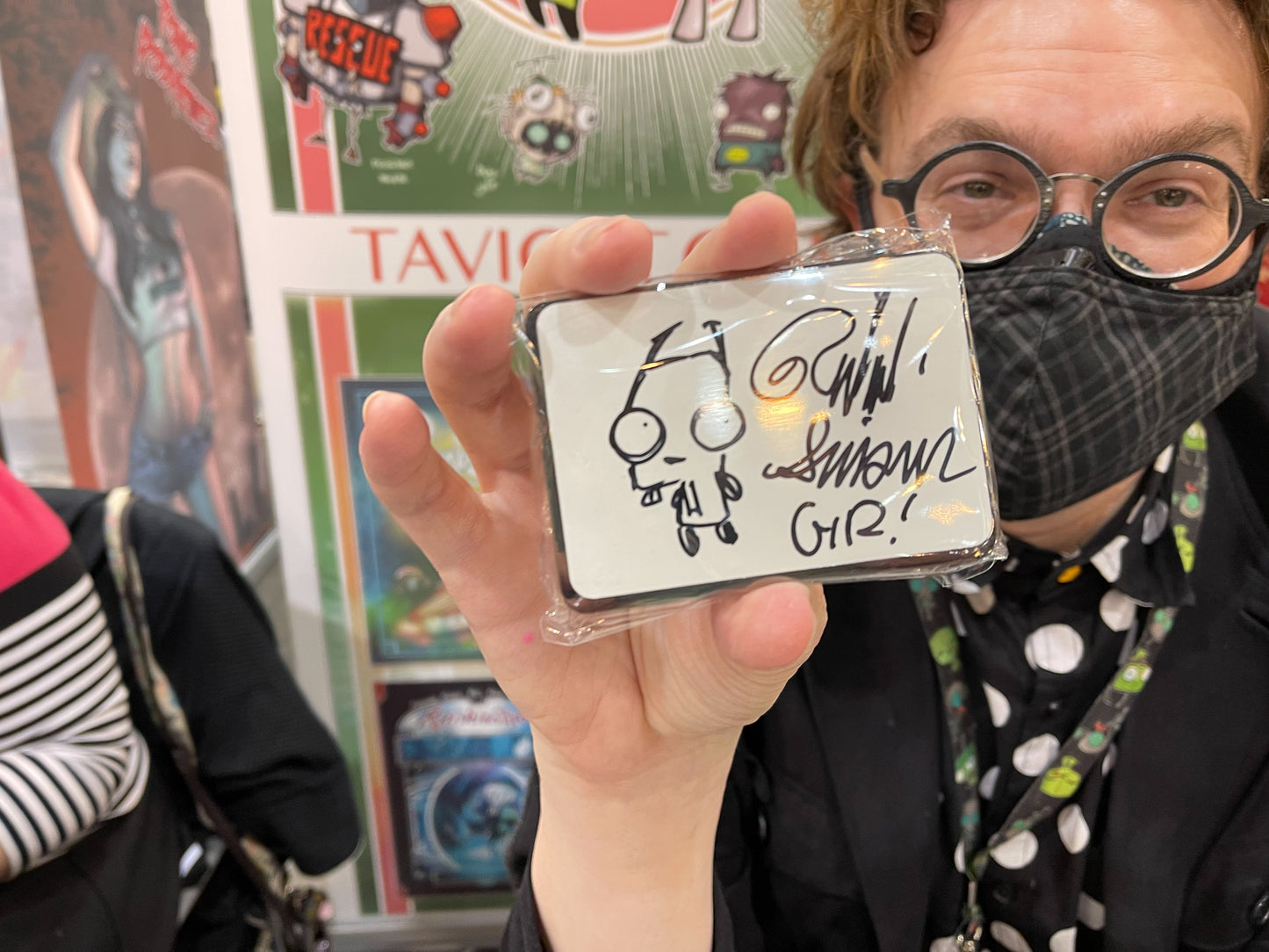 Sig-Pin Square Enamel Pin for Signing and Artists