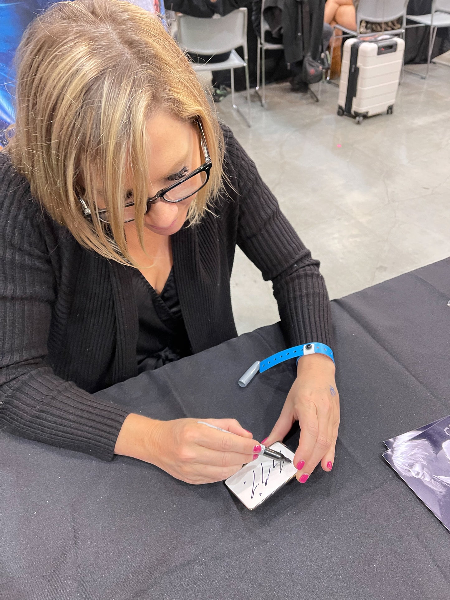 Sig-Pin Square Enamel Pin for Signing and Artists