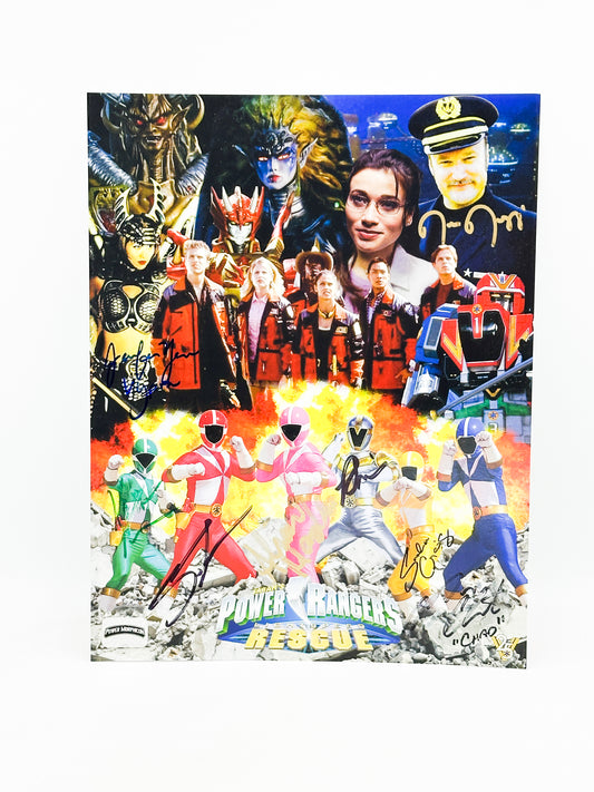 Pasadena Comic Con Power Rangers Lightspeed Rescue 25th Anniversary Print Signed