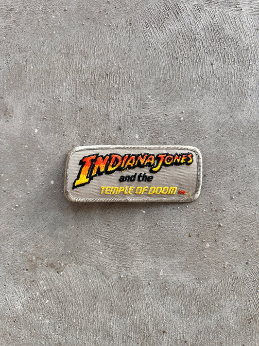 Vintage Indiana Jones Temple of Doom  Iron On Patch