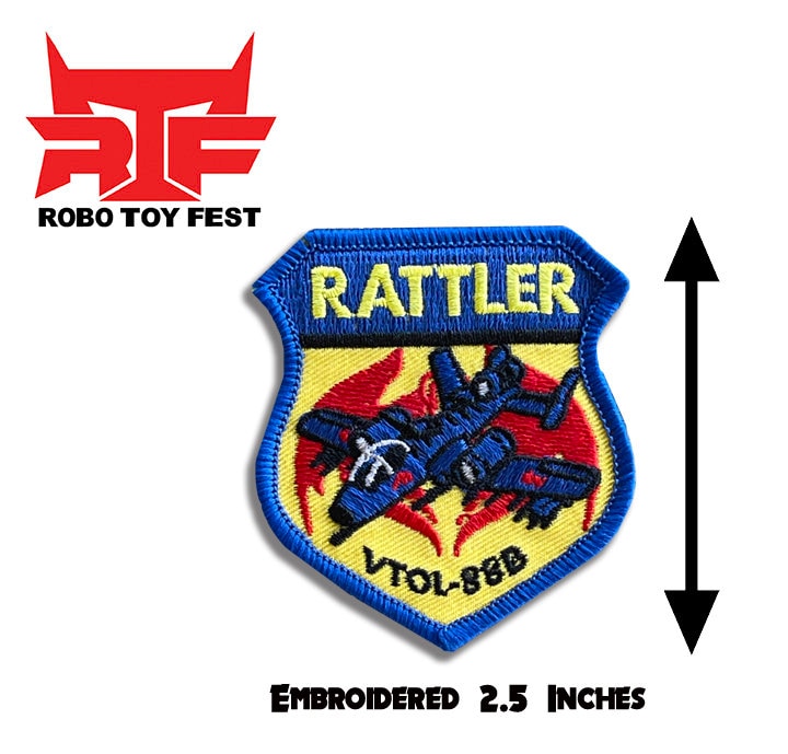 RTF Rattler Air Crew Embroidered Iron On Patch