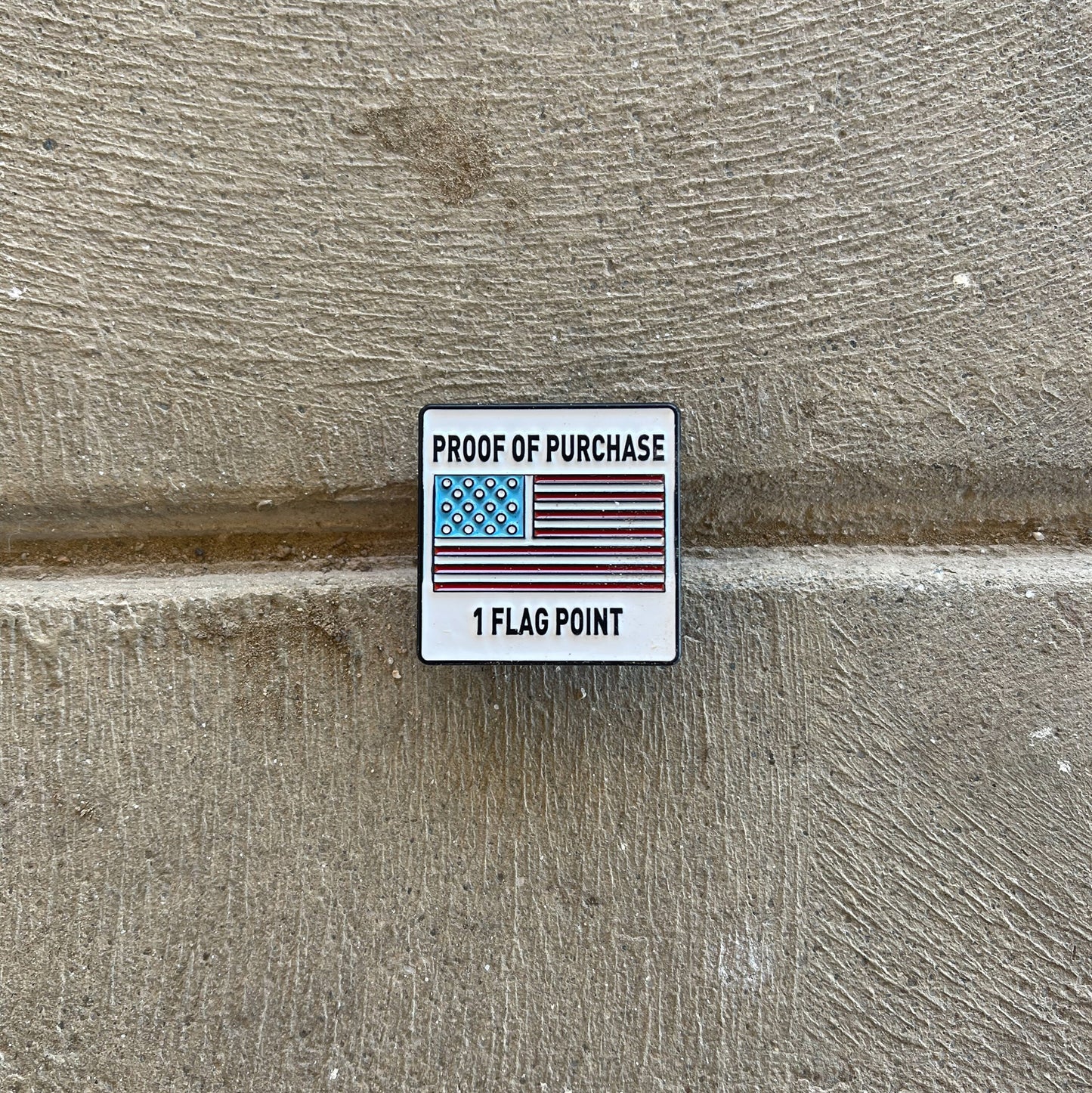 Joe Flagpoint 1 inch x 1 inch Enamel Pin