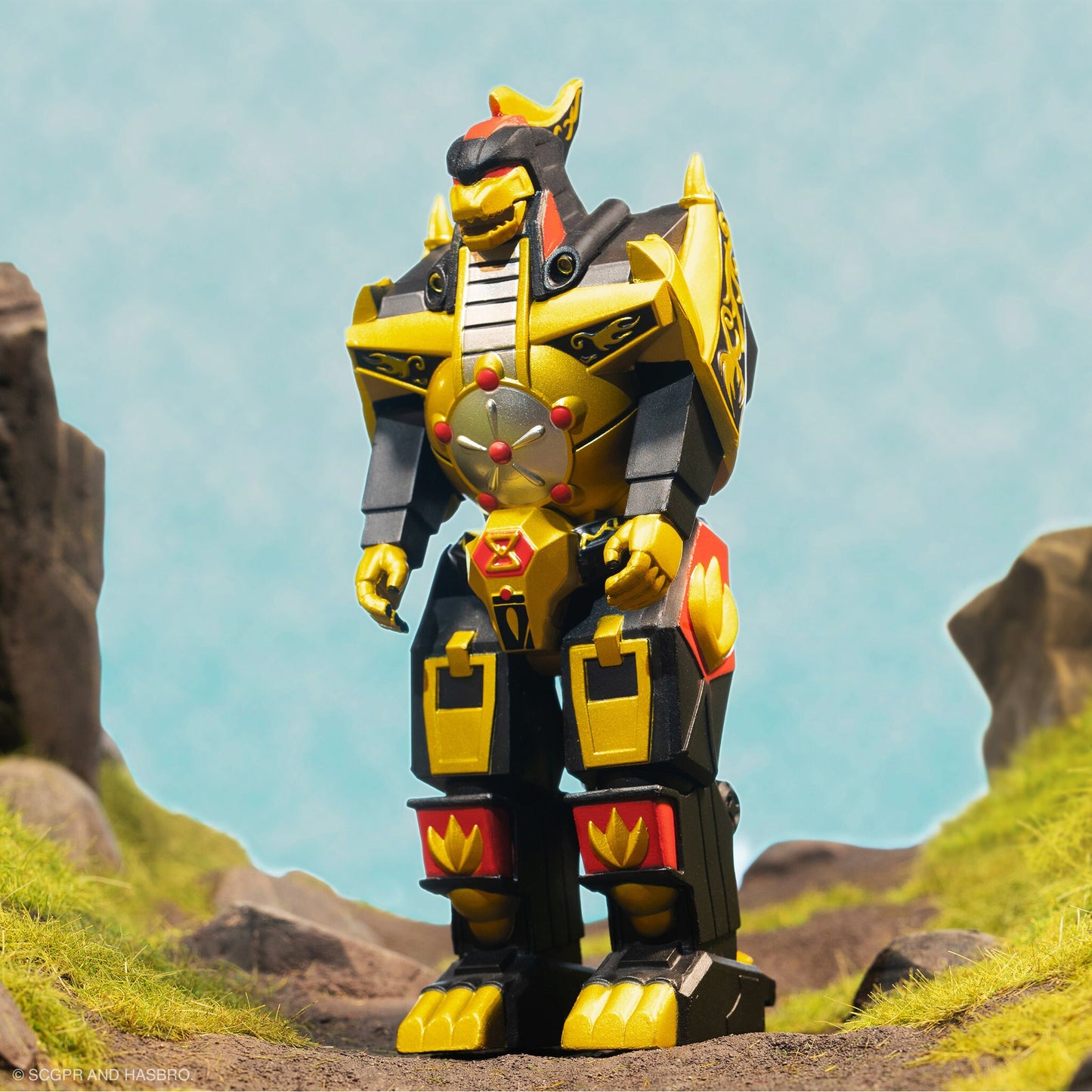 Power Morphicon Black and Gold Dragonzord ReAction Figure by Super7