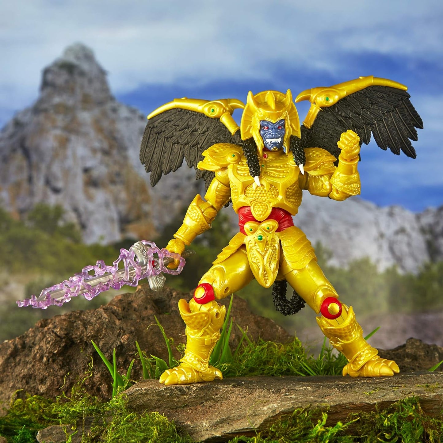Power Rangers Saban’s Lighting Collection Goldar Signed By Kerrigan Mahan