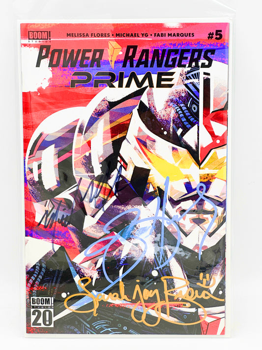 Power Rangers Prime #5 Vr Troopers Signed by all three