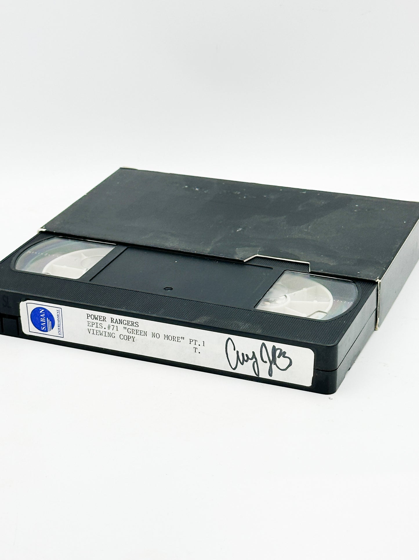 Power Rangers Saban Green No More part 1 VHS Signed by Amy Jo Johnson