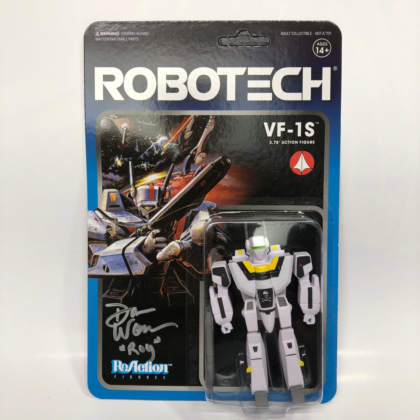 Robotech VF-1S Skull Leader Reaction Signed Dan Workmen Voice of Roy Folker