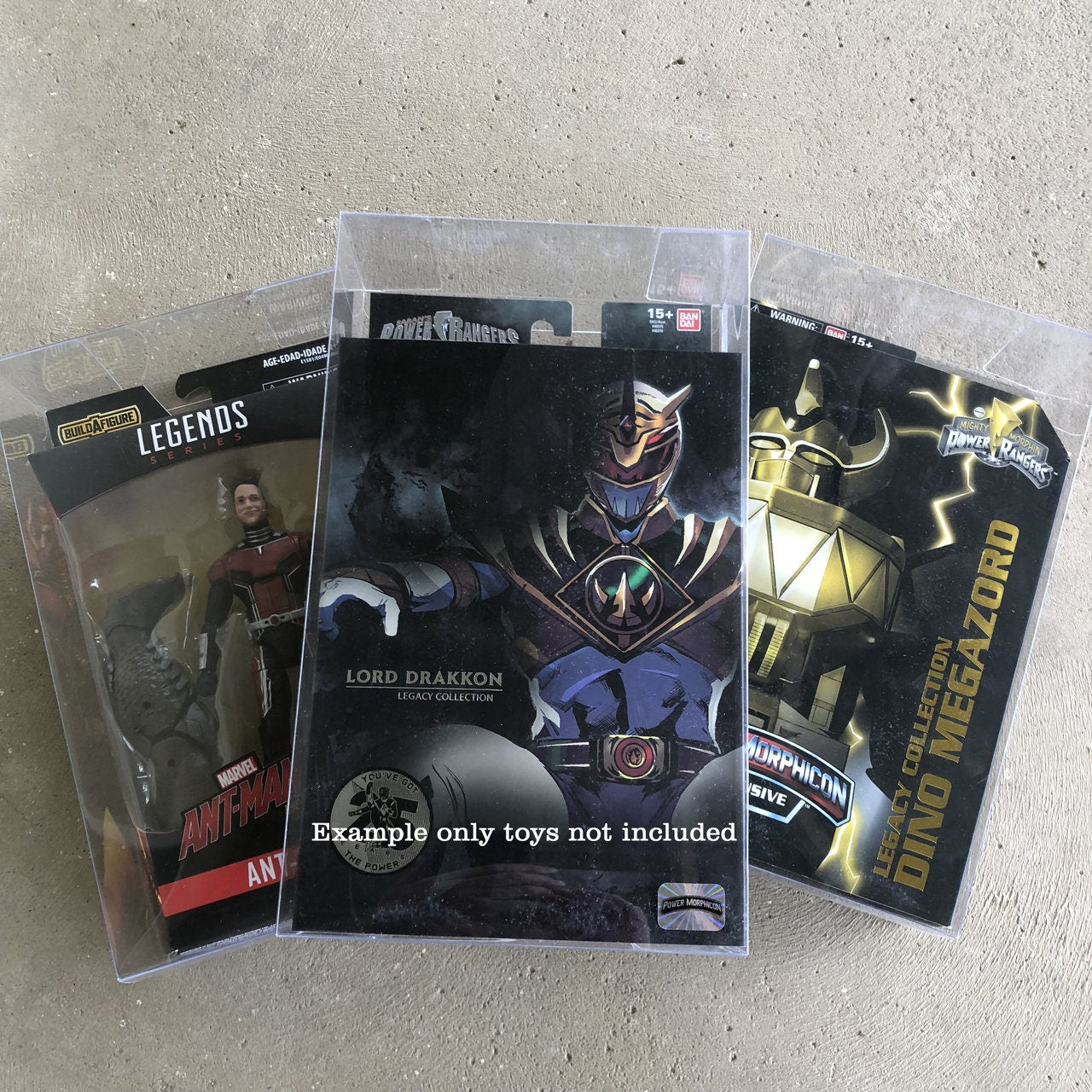 Action Figure Protector cases set of 6 Fits G.I.joe TMNT Marvel Legends WWF Power Rangers