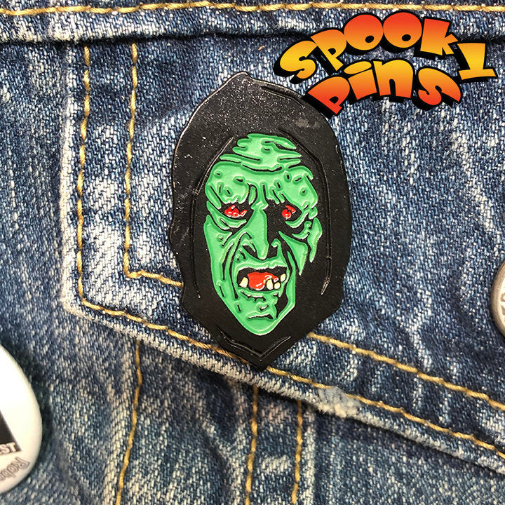 Spooky Pins Halloween Witch Enamel 1.5 inch Pin