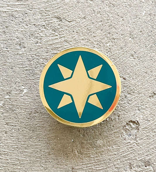 Power Morphicon 2022 Ninja Storm Green Logo Pin