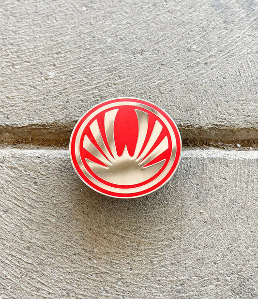 Power Morphicon 2022 Ninja Storm Red Logo Pin